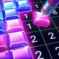 マジックダイヤモンドアート:数字で塗り絵